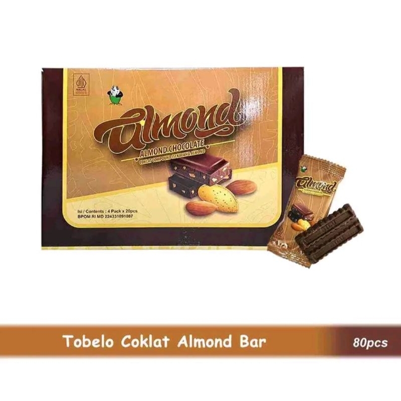 

TOBELO COKELAT BAR ISI ALMOND 1 DUS 4 BOX