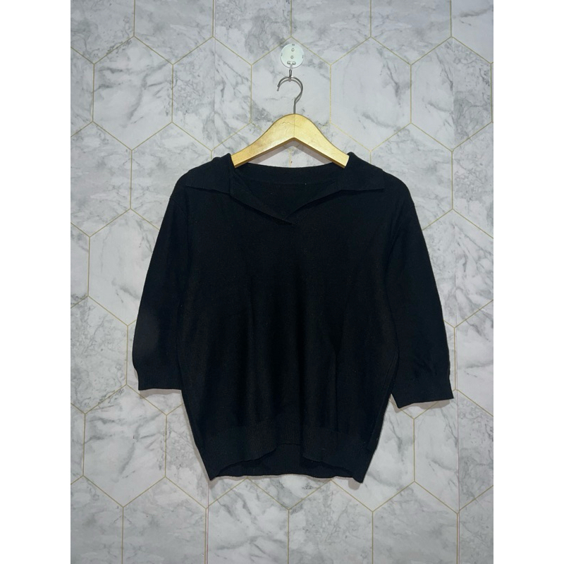 rajut knitwear lengan pendek