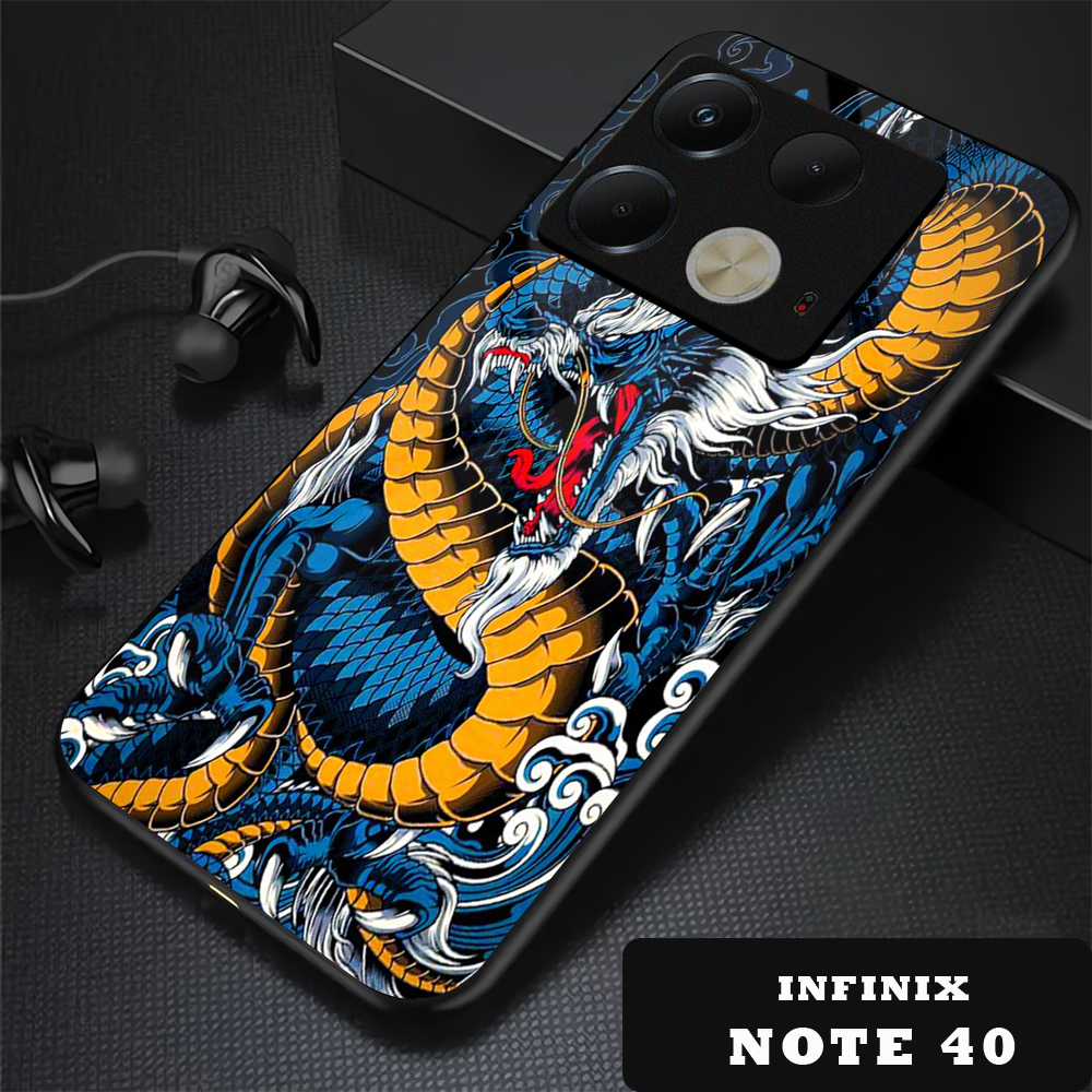 Infinix Note 40 Casing Ponsel Motif Dragon