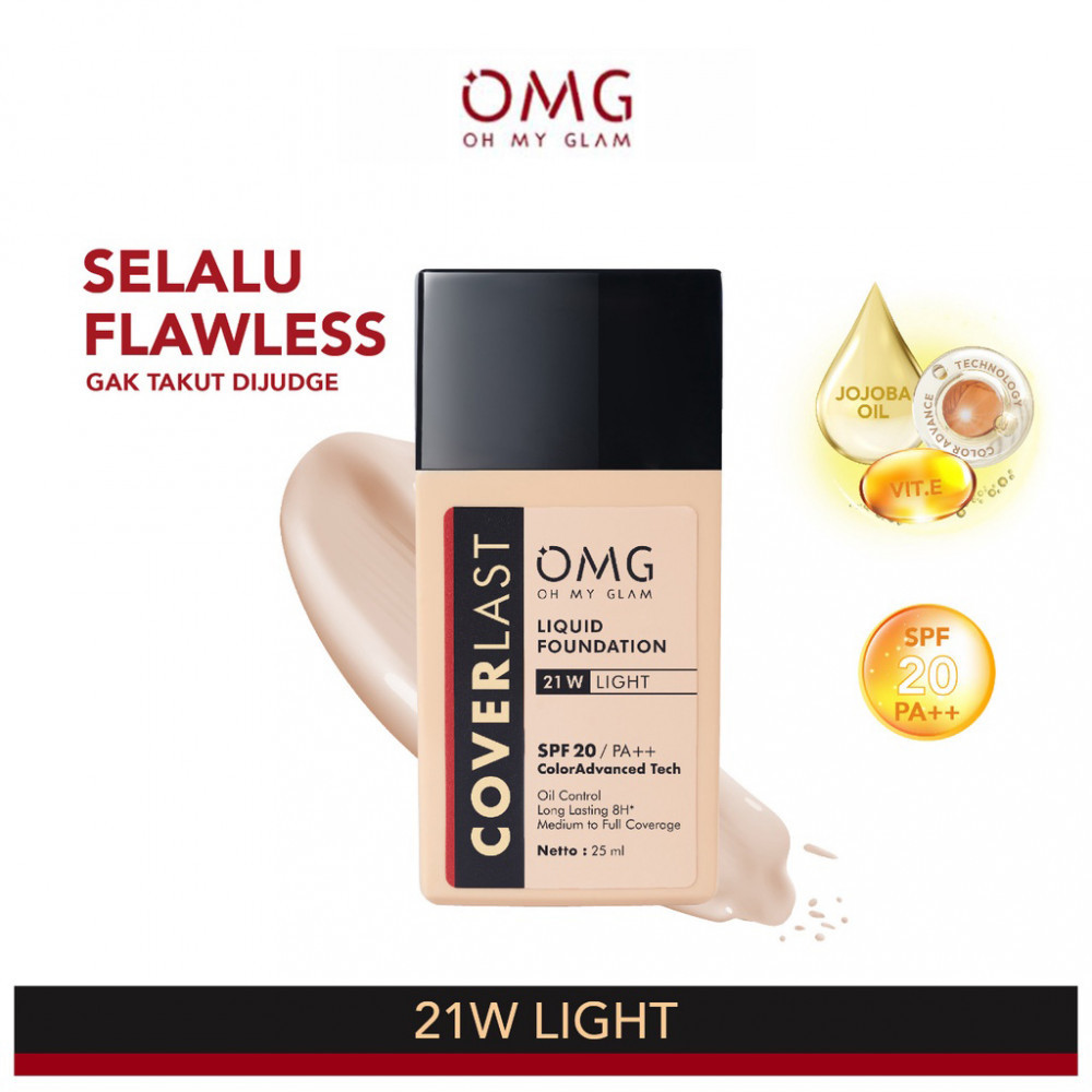 OMG Coverlast Liquid Foundation 21W Light 25 ml