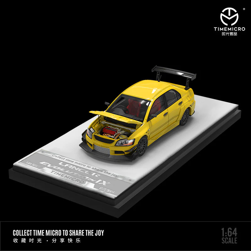 TM800202 - Time Micro 1:64 Mitsubishi Lancer EVO IX Yellow