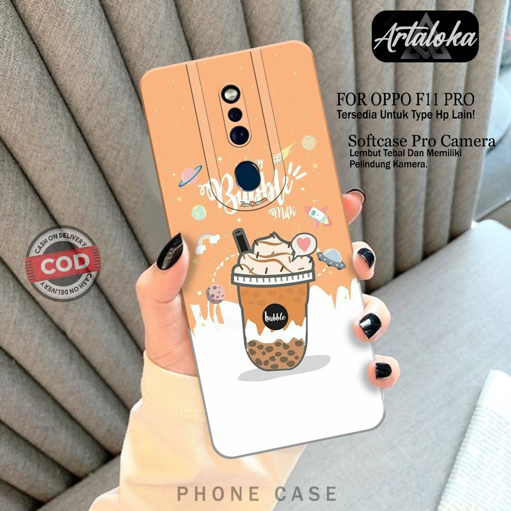 Case Hp Oppo F11 Pro Terbaru - Fashion Case Boba - Softcase Oppo F11 Pro - Casing Oppo F11 Pro - Kes