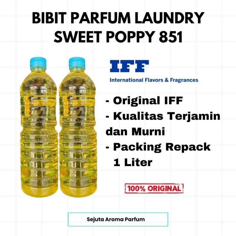 SWEET POPPY 851 (BIBIT PARFUM LAUNDRY) ORIGINAL IFF UK.1 Ltr