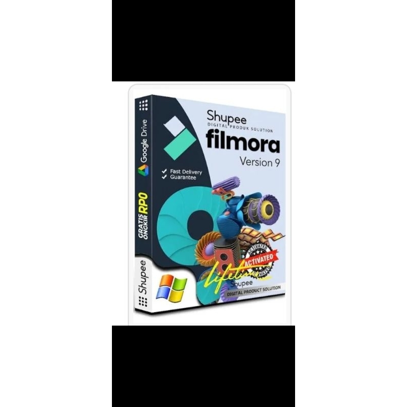 Produk Digital Software Filmora 9 tanpa watermark