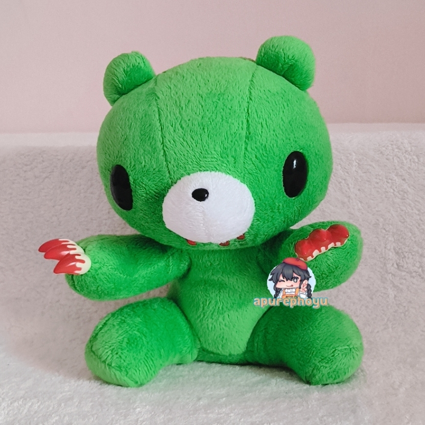 Boneka Gloomy Bloody Bear Green GP TAITO Plush