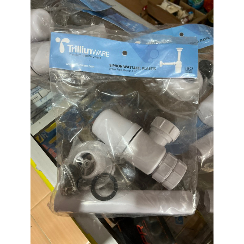 siphon wastafel plastik 1 1/4in trilliun ware