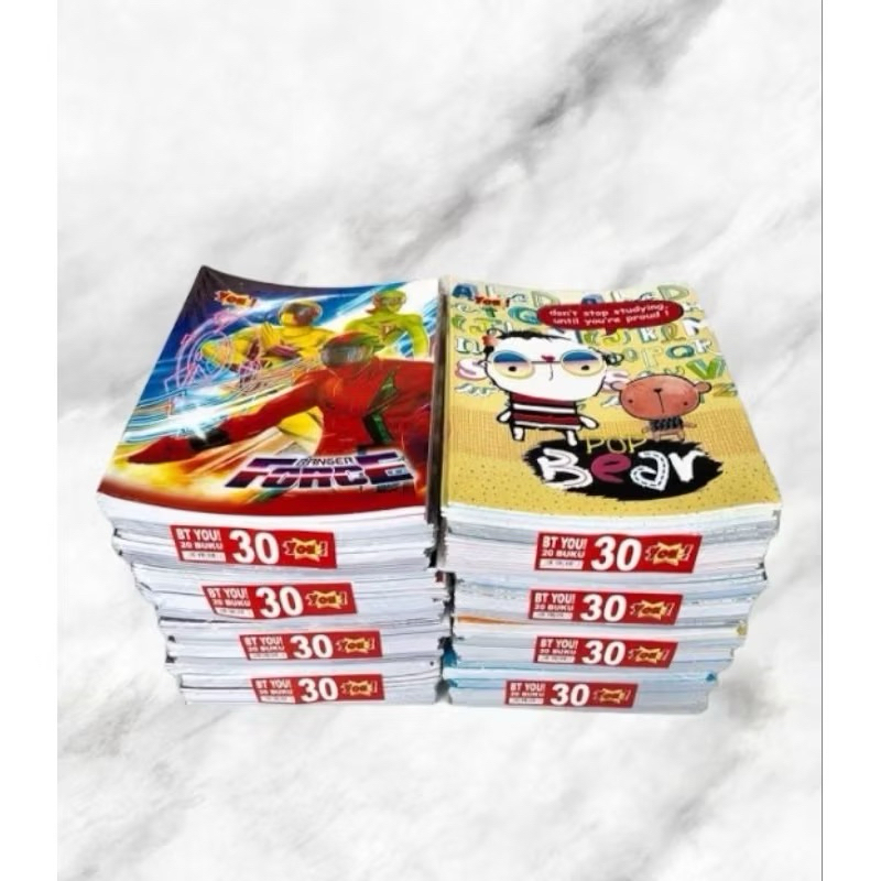 

Buku Tulis You Kiky 30 Halaman (10pcs) || Buku Tulis Murah YOU KIKY 30 HALAMAN 1 PACK isi 10 BUKU