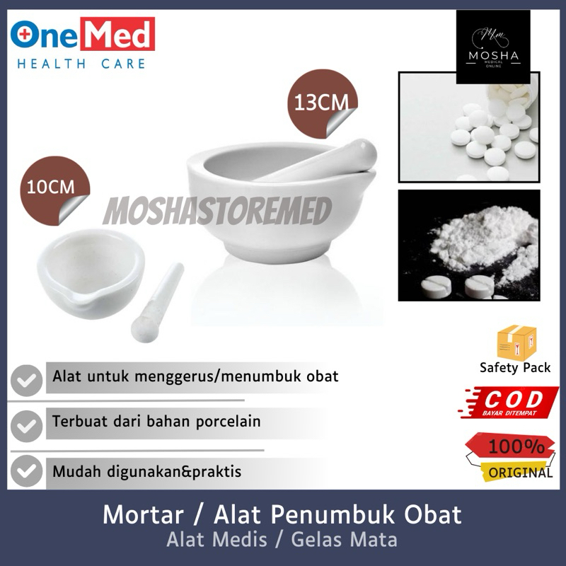 ONEMED-Mortar Obat/Penumbuk Obat
