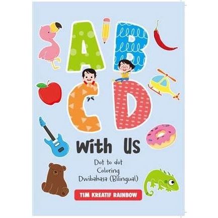 

Buku Edukasi Anak: ABCD With Us Dot To Dot Coloring Dwibahasa (Bilingual)