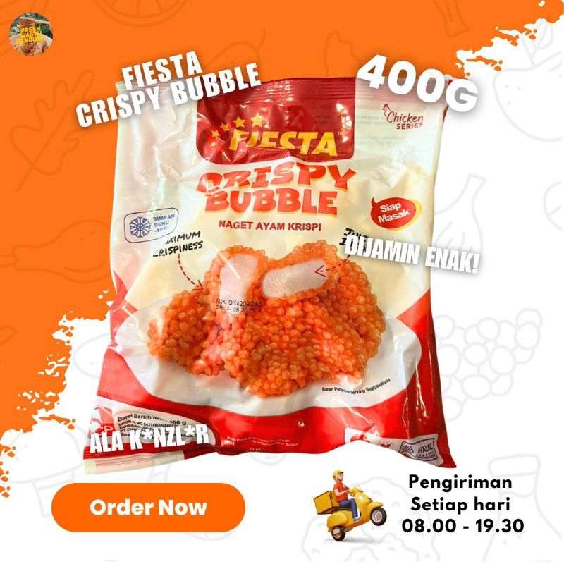 

FIESTA CRISPY BUBBLE NUGGET CRISPY CHICKEN NUGGET NAGET AYAM KRISPI