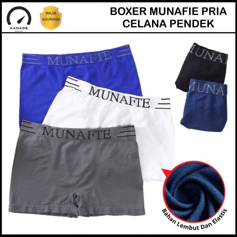 Celana Dalam Boxer Pria Men Underwear CD Brief Katun Sempak Kolor Laki-Laki Bahan Nilon Kualitas Low