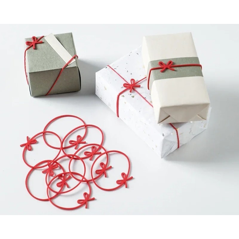 

Strap Pita Merah Silikon untuk Dekorasi Kado/Ikat Rambut/Gelang