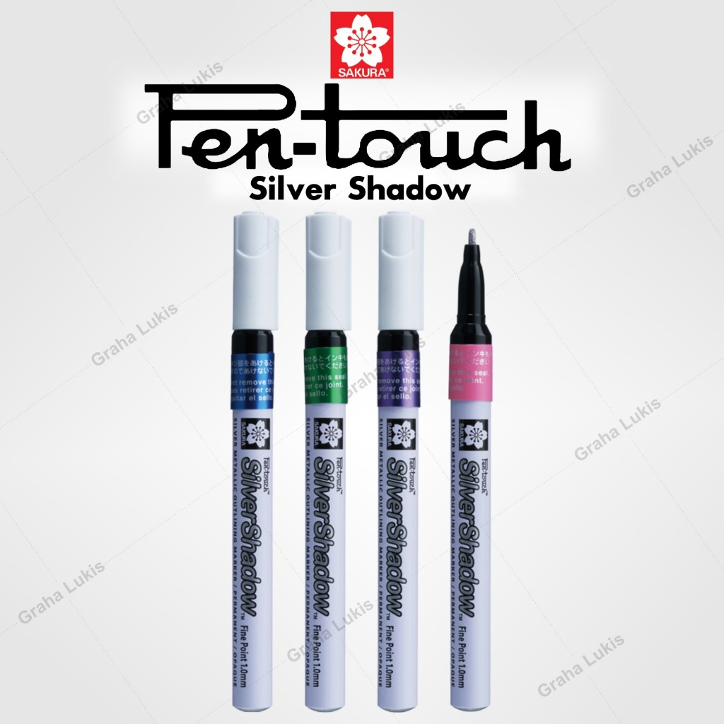 

Spidol Permanen Sakura Pen Touch Silver Shadow