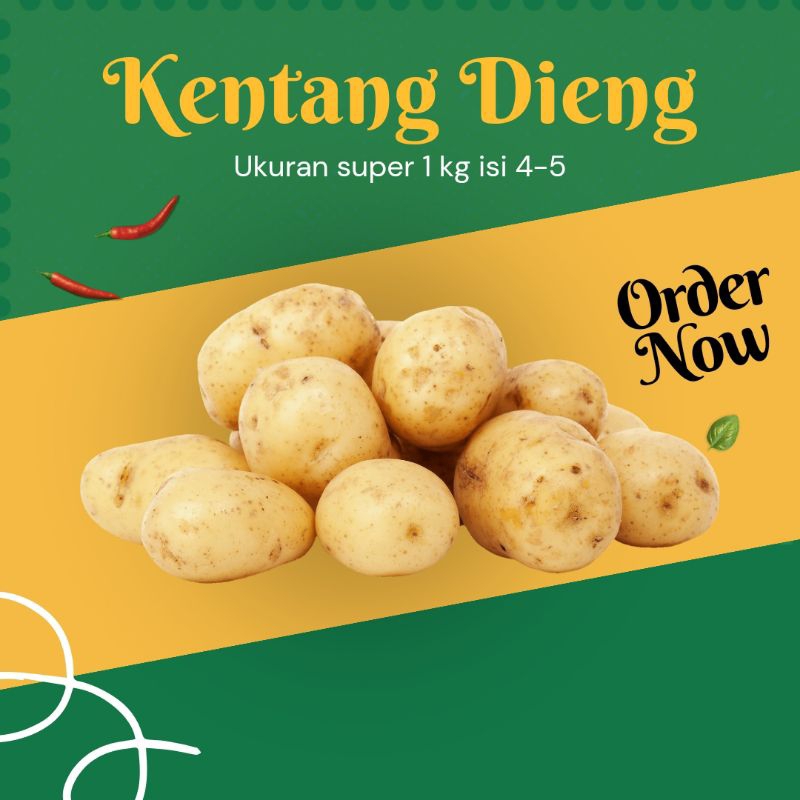 

Kentang Dieng Super 1 kg Isi 4-5 Murah