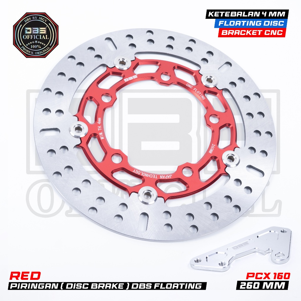 DBS Floating Disc Brake CNC Piringan Cakram PCX160 ukuran 260mm