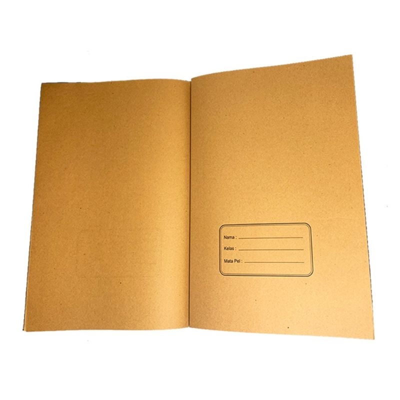 

SAMPUL BUKU TULIS NAMA COKLAT / KUARTO NAMA / CAMPUS NAMA / SEKOLAH