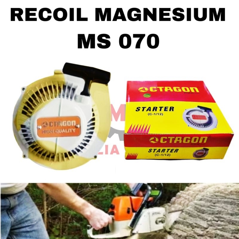Recoil Starter Tarikan Engkol Mesin Chainsaw Besar Senso Potong Kayu 070 MS FIBER MAGNESIUM