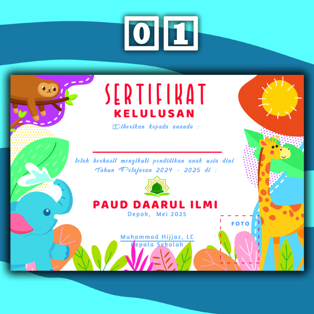 

Sertifikat Piagam Custom A4