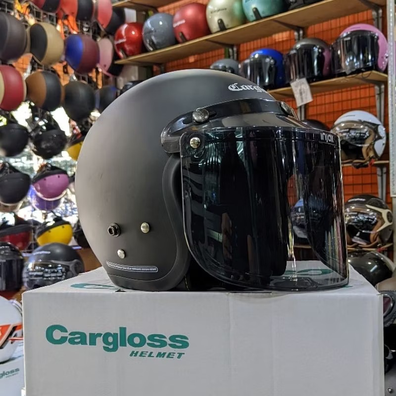 HELM CARGLOSS + KACA FLAT (DATAR)