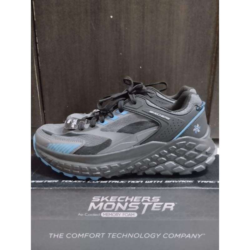 Skechers Monster Evo Men's Sneakers Hiking Outdoor Shoes Black Blue #42 ORIGINAL