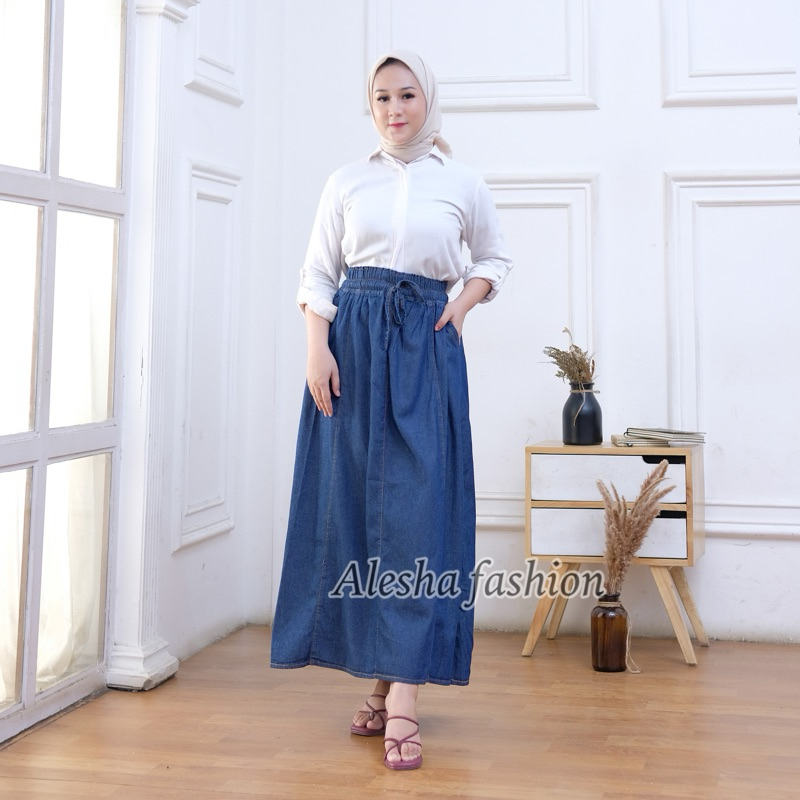 ROK PECAH 8 REMAJA&DEWASA SOFT JEANS PREMIUM