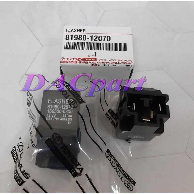 FLASHER SEN RELAY LAMPU 12V TOYOTA KIJANG 7K KAPSUL COROLLA ALL NEW