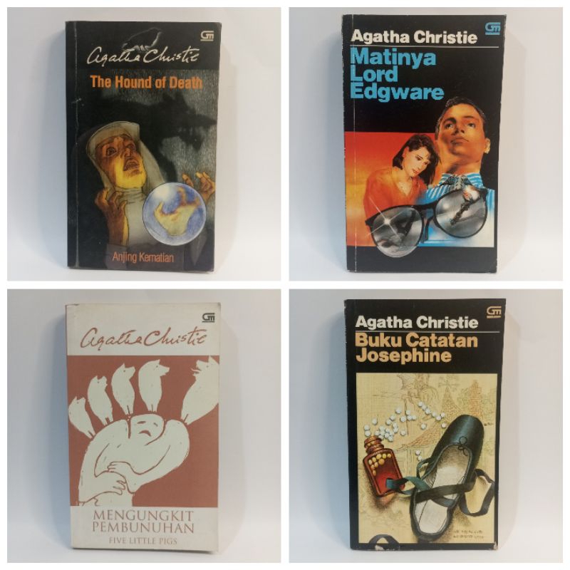 Buku novel Agatha Christie original bekas