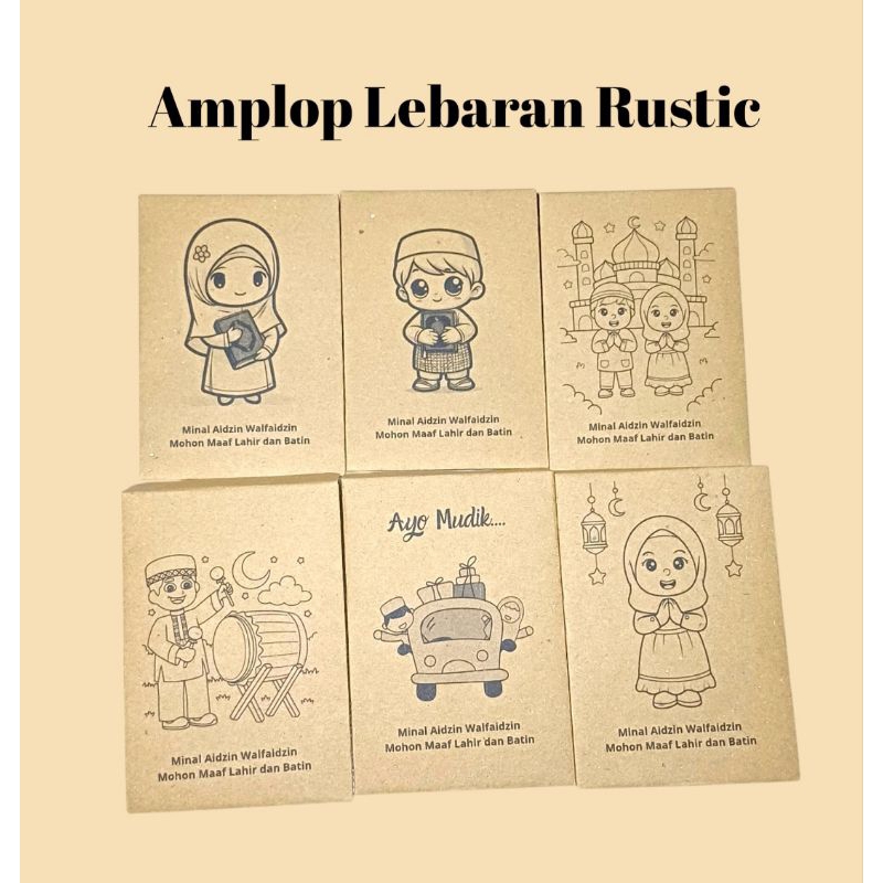 

TERBARU Bisa Custom Nama / Design Amplop Lebaran Kertas Kraft Amplop Lebaran Unik Amplop Lebaran Rustic Amplop Lebaran Lucu Amplop Lebaran Custom