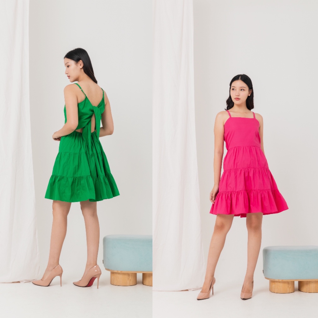 LOCALIER - CAROL DRESS / Dress Party / Dress Pantai Wanita/ MIDI DRESS CASUAL OUTFIT CASUAL - TERUSA