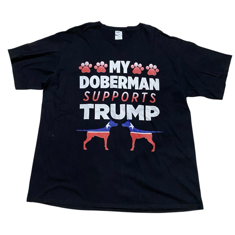 Port & company doberman support TRUMP tee