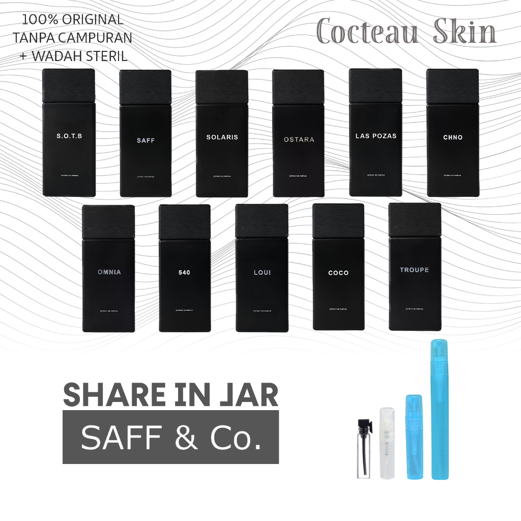 Share In Jar Decant SAFF & Co. Bottle Saff & Co Saff n Co Extrait de Parfum S.O.T.B MALEALI LOUI CHN