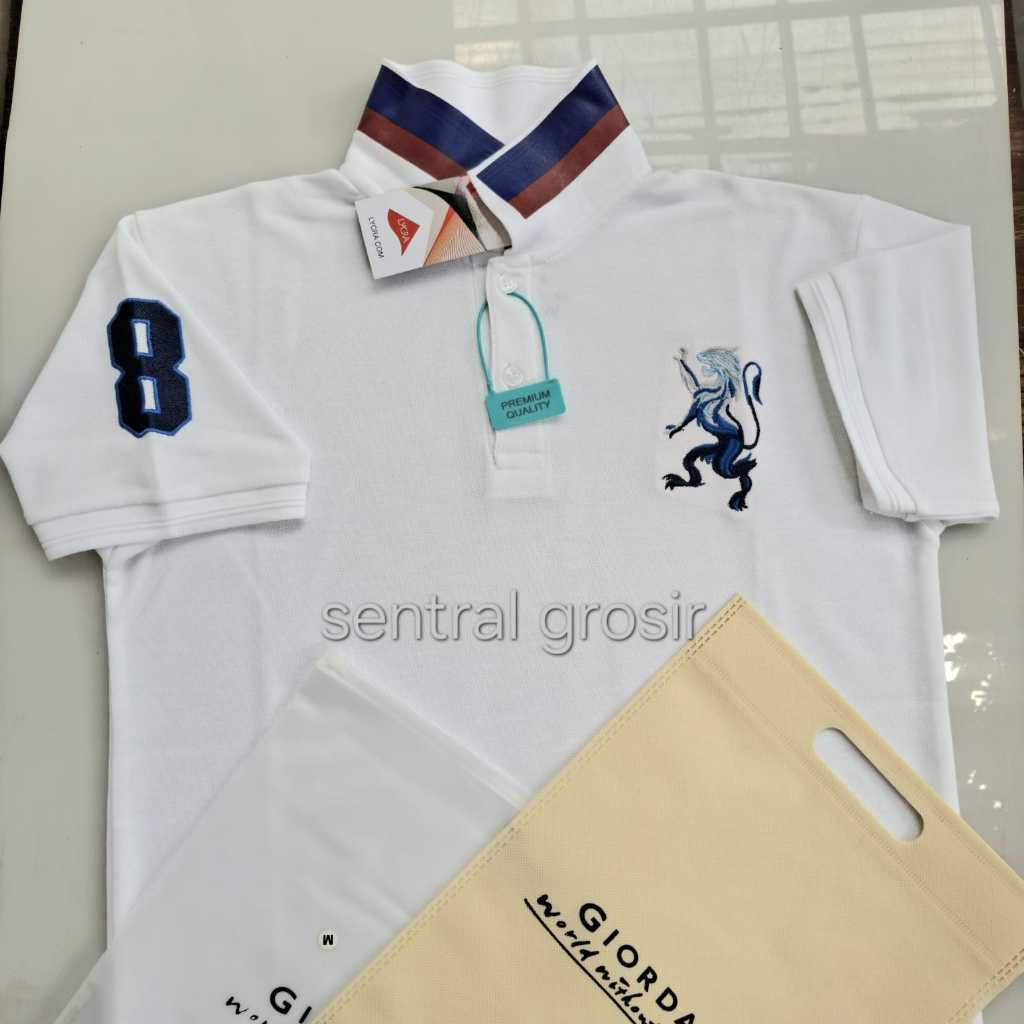 Kaos polo GIORDANO Pria kerah / Kaos Kerah Pria Dewasa / Size M-L-XL-XXL