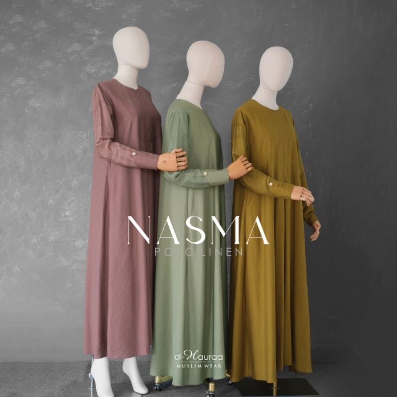 GAMIS NASMA / GAMIS DAILY POLO BORDIR ORI  BY ALHAURAA
