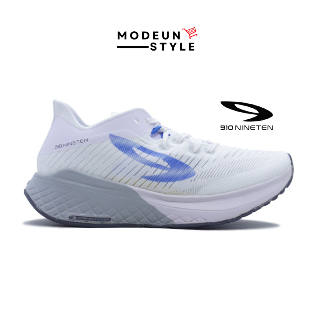 910 HANNA 1.0 PUTIH/BIRU - Sepatu Lari / Hanna 1.0 Putih 910Nineten Original