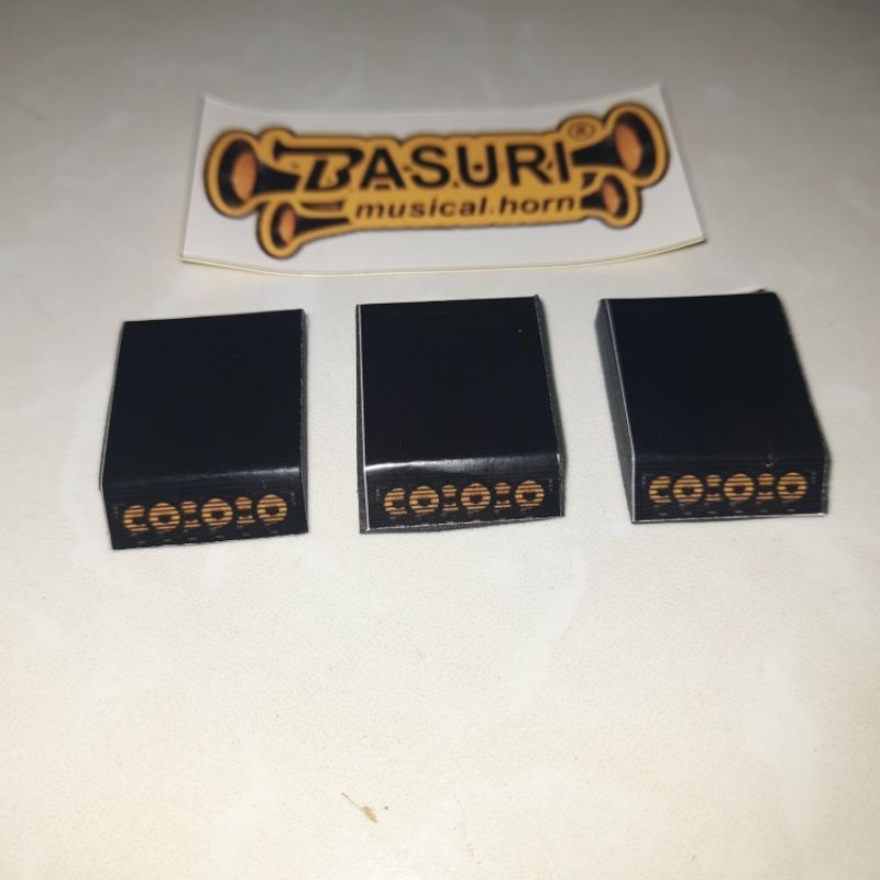 3 pcs Miniatur corong atas basuri gratis stiker