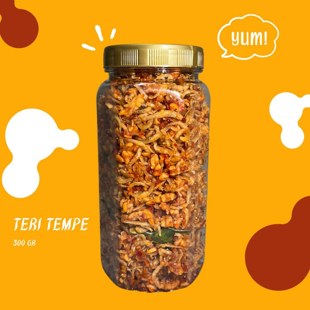 

Teri + tempe (ukuran 300 gram) by Mak Jang