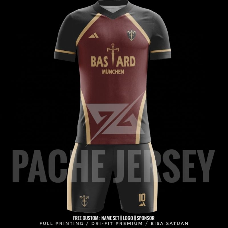 Jersey futsal cosplay anime BlueLock Kaiser||Pache Jersey Bas-Card Munchen||Full printing||free Cust
