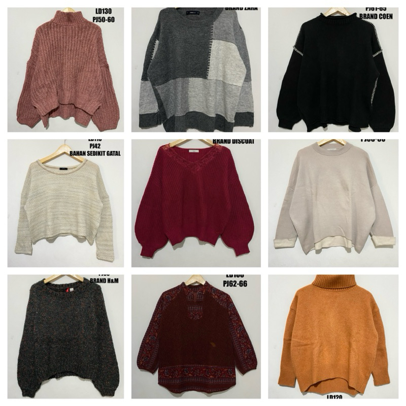 SWEATER RAJUT TEBAL