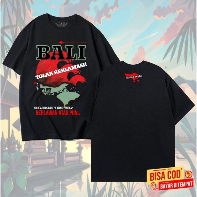 tshirt pendek band SID BALI TOLAK REKLAMASI distro original | kaos band PUNK SUPERMAN IS DEAD BALI T