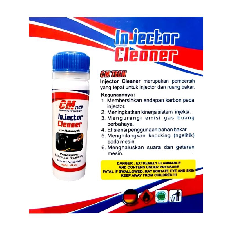 Cairan Pembersih Sistem Injeksi Motor CM Tech Injektor Cleaner