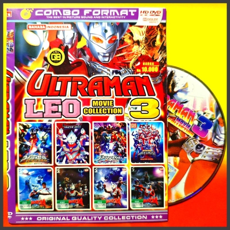 Kaset Film Kartun Anak Koleksi ULTRAMAN LEO & TIGA Pilihan Terlaris isi 8 Judul Bahasa Indonesia