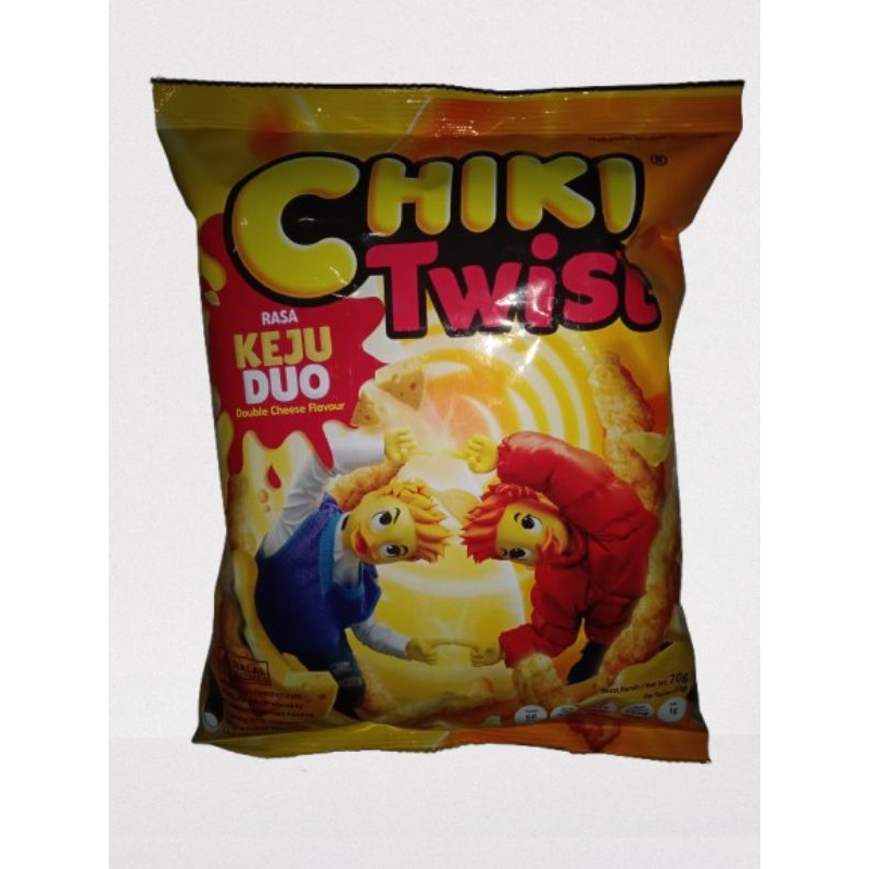 

Chiki Twist Rasa Keju Duo (double chese flavour) 70gr