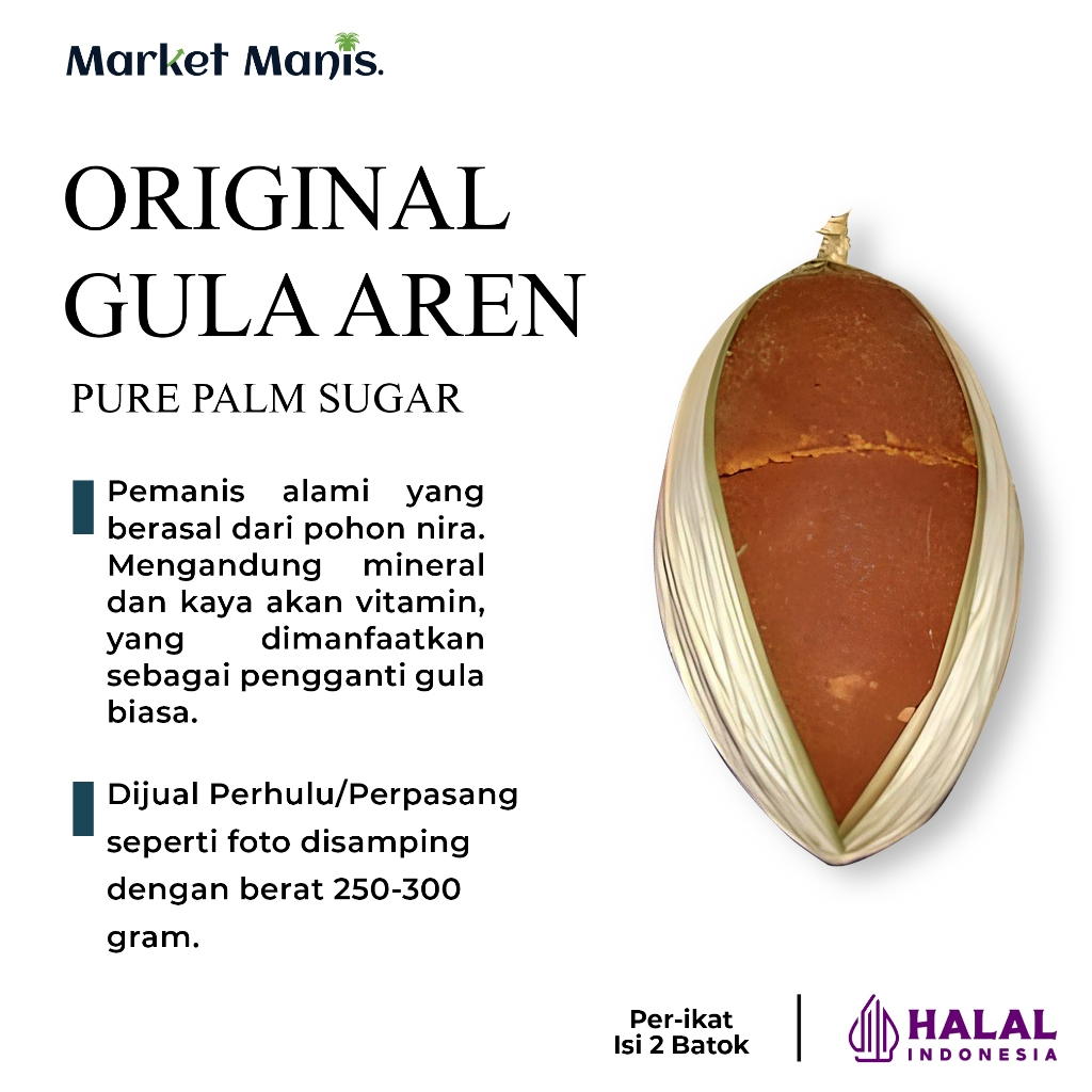 

Market Manis - Gula Aren Premium grade A 1 Hulu