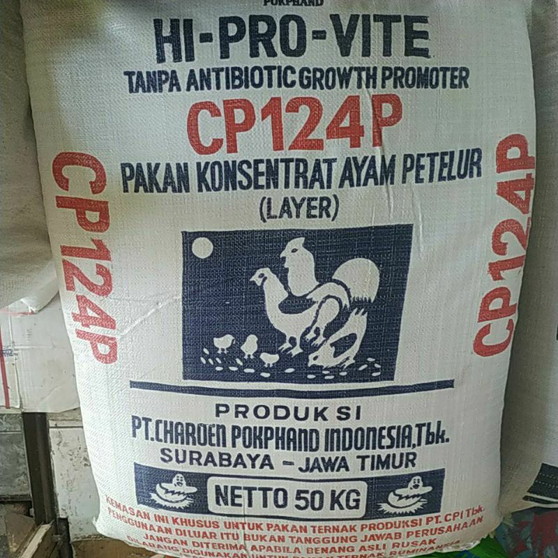 Pakan Konsentrat Ayam Petelur CP 124 P