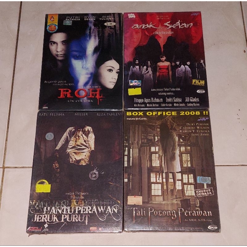 vcd Indonesia Original ROH / ANAK SETAN / HANTU PERAWAN JERUK PURUT / TALI POCONG PERAWAN