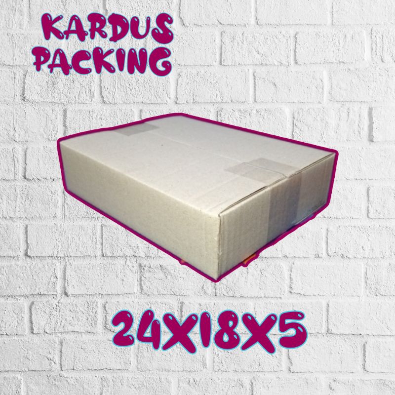 

kardus packing UK 24x18x5 kardus kecil kardus besar