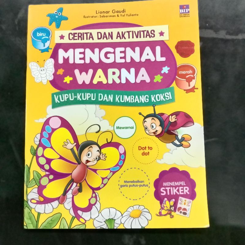 Buku Cerita Anak : Cerita dan Aktivitas Mengenal Warna Kupu - Kupu dan Kumbang Koksi
