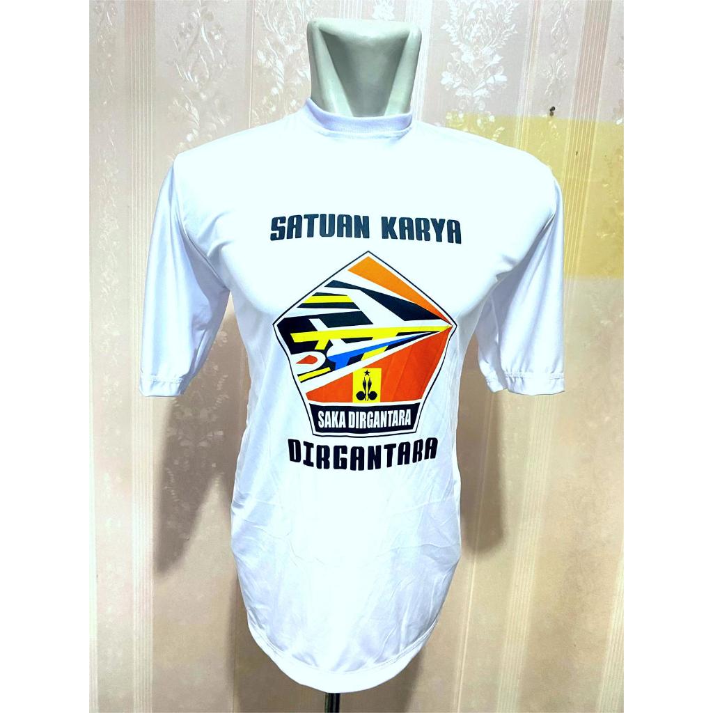 KAOS DISTRO SAKA DIRGANTARA PRIA WANITA / KAOS DALAM LAPANGAN PRAMUKA
