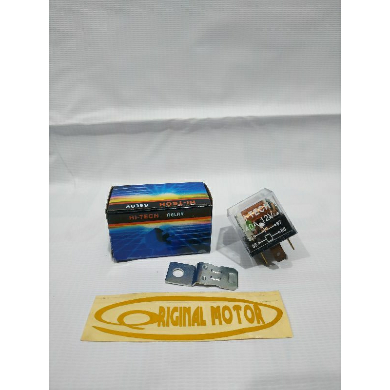 Relay Klakson Transparan Lampu 12volt Hi-Tech Motor/Mobil