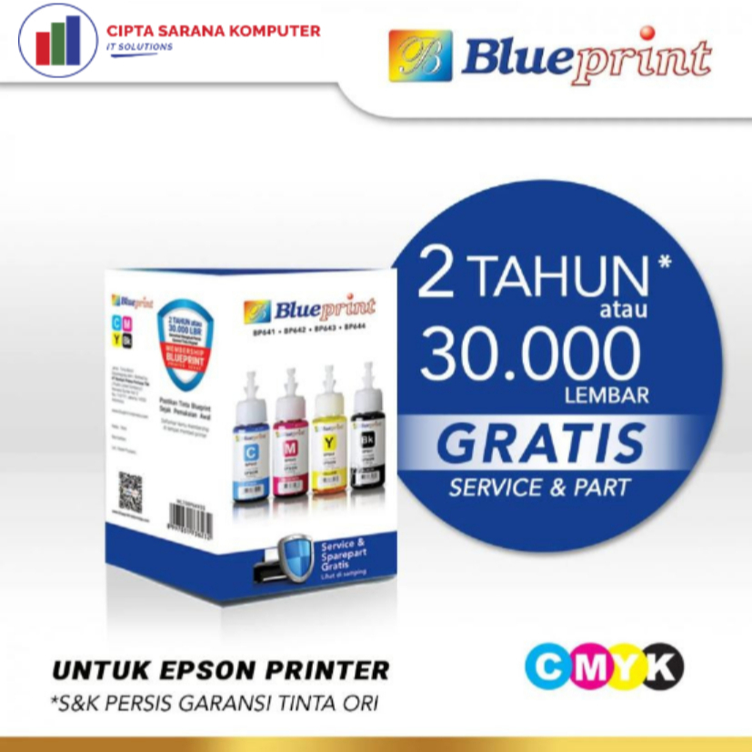 

Tinta Epson 664 BLUEPRINT For Printer Epson - 70ML